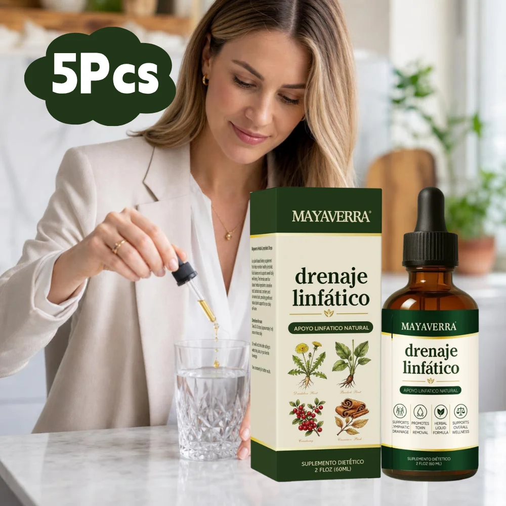 60ML 1/3/5Pcs Lymph Wellness Drops Healthy Body Care Drops Ymph Flow Support Natural Herbal Essence Gentle Care Ampoule Serum