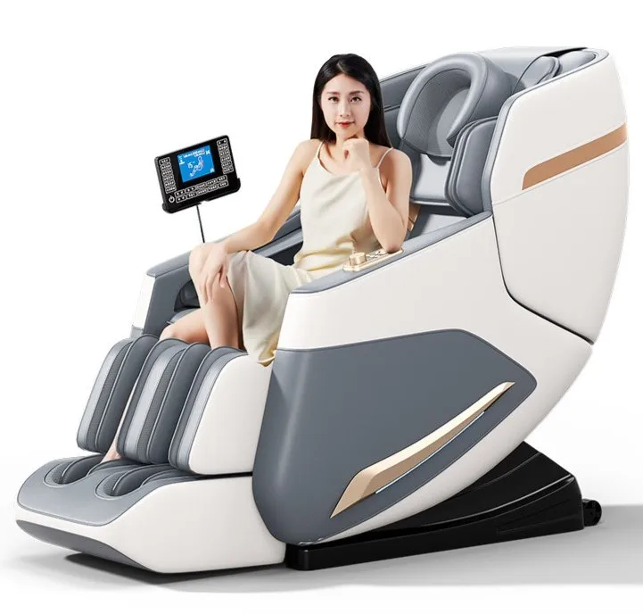 C125 Modern Full Body Massage Chair Zero Gravity Yamaguchi Electric AI Voice Heating Waist Foot PU Leather Conveniently Por