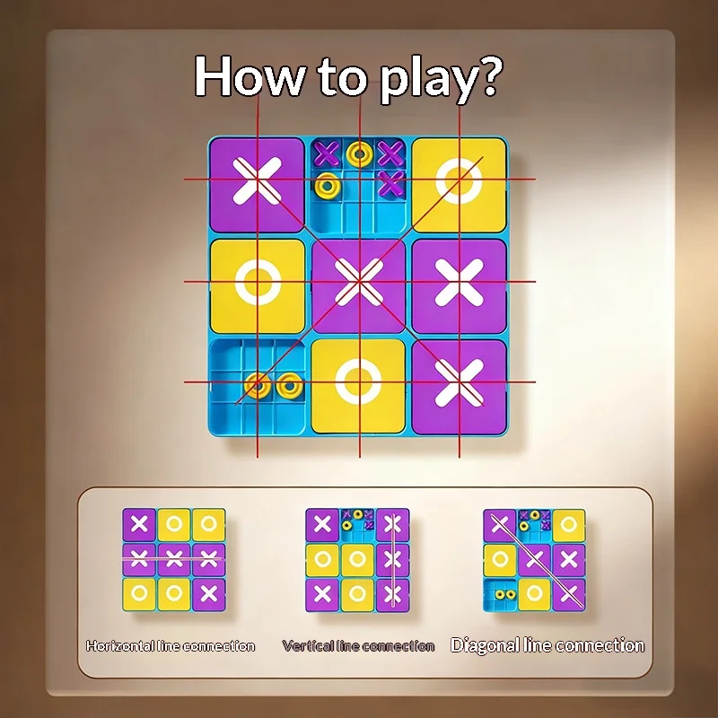 Nuovo Nove Palace Grid Scacchiera ben sagomata Educazione precoce Gioco da tavolo Formazione Pensiero logico Puzzle giocattolo per bambini