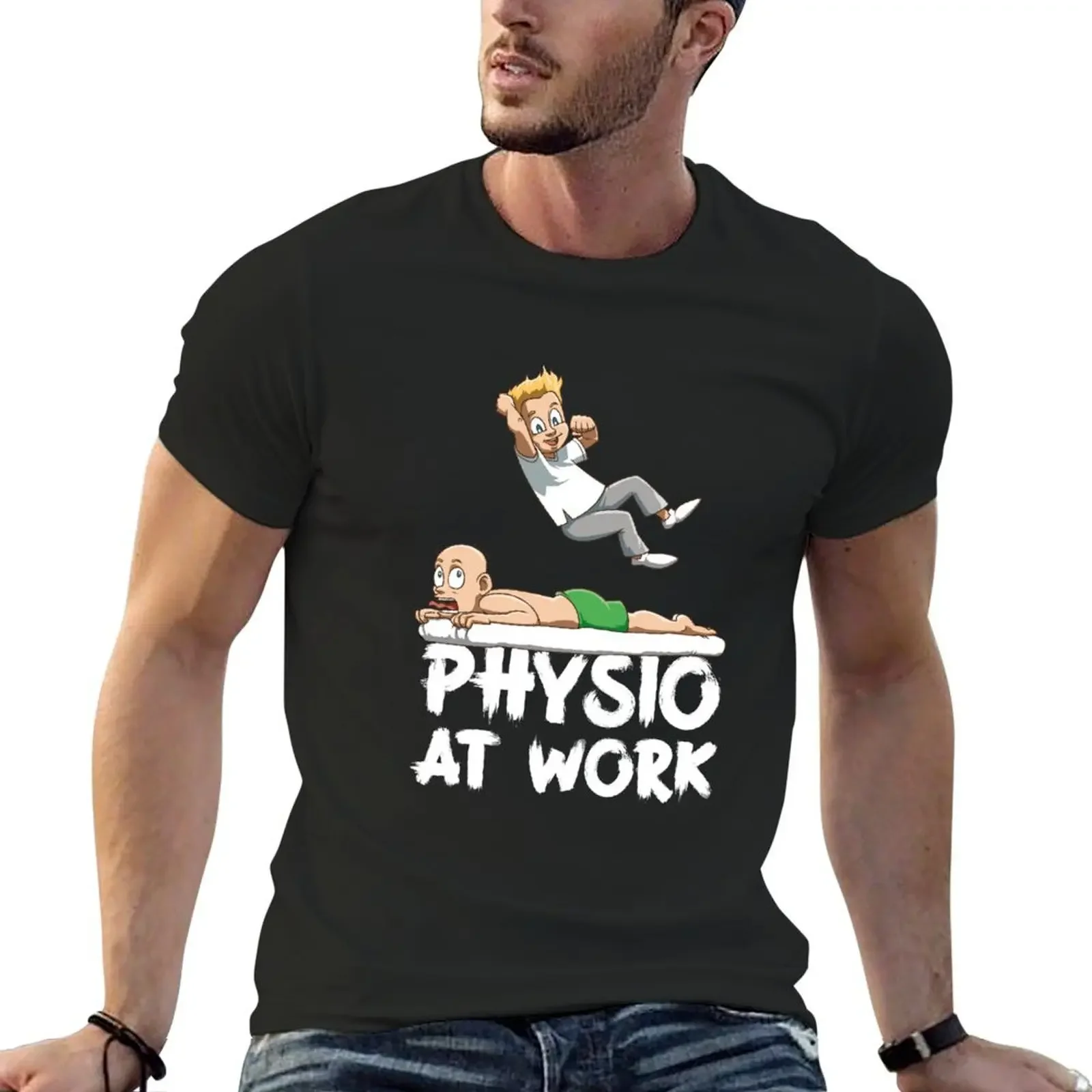 Wrestling physiotherapist Physio at Work T-shirt anime quick-drying plain white t shirts men