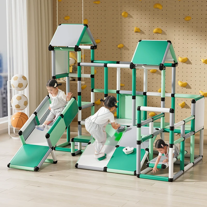 New Style Create and Play Life Size Structures Building Set Collections Climbing Toys Structures  Set Climbing Frame With Slide