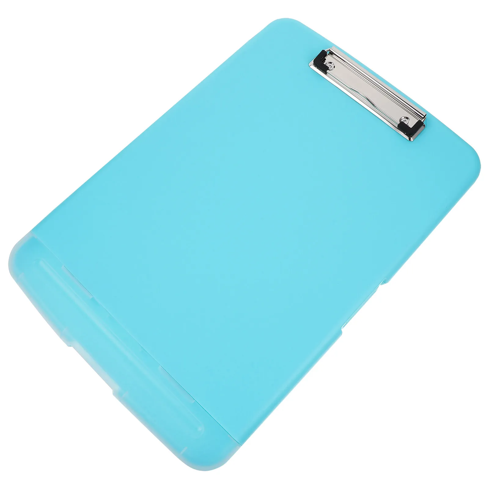 File Holder Plastic Document Box Folding Clipboard Multifunctional Paper Storage Organizer Office Stationery Container Document