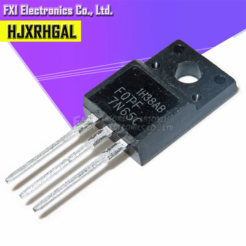 Free shippin 10pcs/lot 7N65C FQPF7N65C TO-220F MOS original authentic