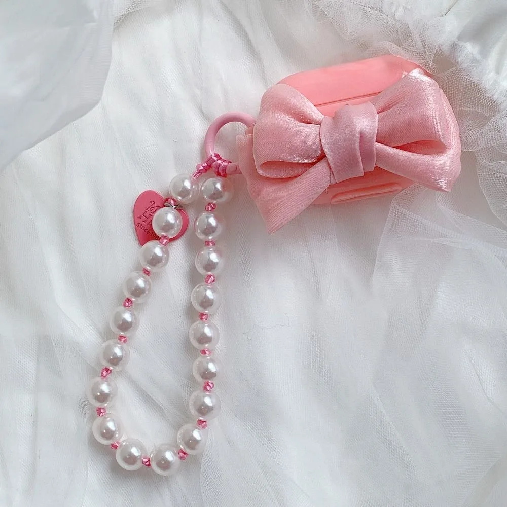 

New Love Heart Phone Lanyard Fashion Sweet Phone Wrist Strap Colorful Lovely Beaded Pendant Lanyard