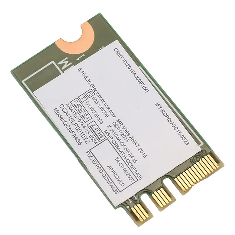 Stylish-Wireless Adapter Card For Qualcomm Atheros QCA9377 QCNFA435 802.11AC 2.4G/5G NGFF WIFI CARD Bluetooth 4.1