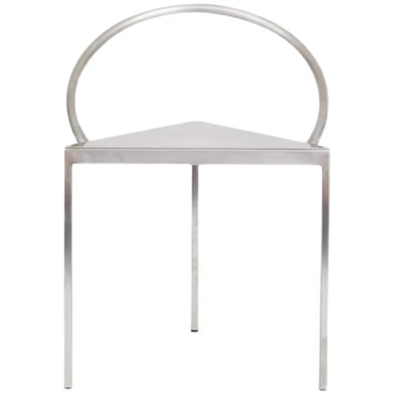 

Chair, minimalist stainless steel seat, homestay leisure