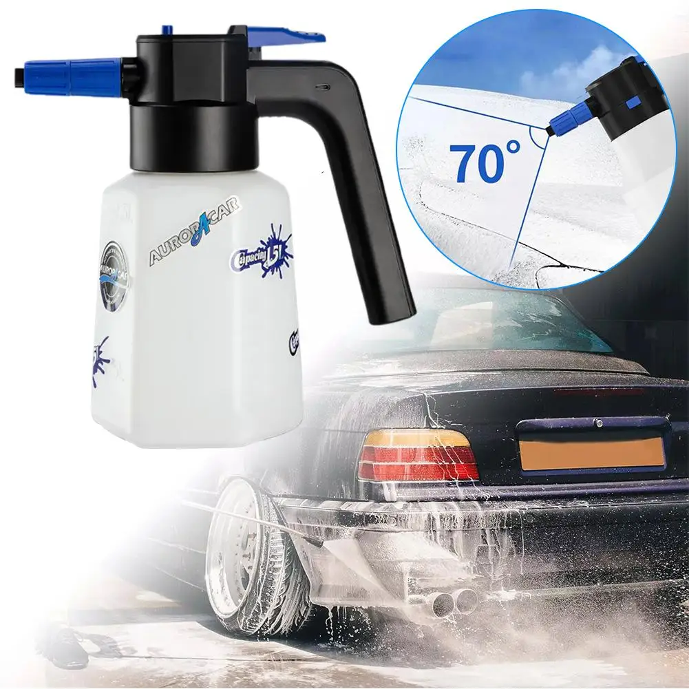 1 PC 1.5L Car Washing Foam Spray Special Tool High Foam Gun Pressure Electric Universal Electric Spray Bottle Spray Foam Sp Y0U7