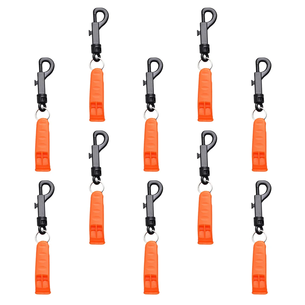 10 قطعة صفارة إنقاذ المحمولة في الهواء الطلق إشارة الطوارئ التخييم التنزه التجديف السباحة حرس أداة صفارة إنقاذ #6