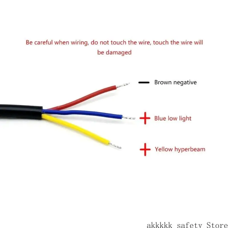 

XXFF Waterproof Dirt Bike Motorcycle High & Low Beam Work Lamp Fog Lights Wire Switch Harness Headlight Spotlights Wire Cable