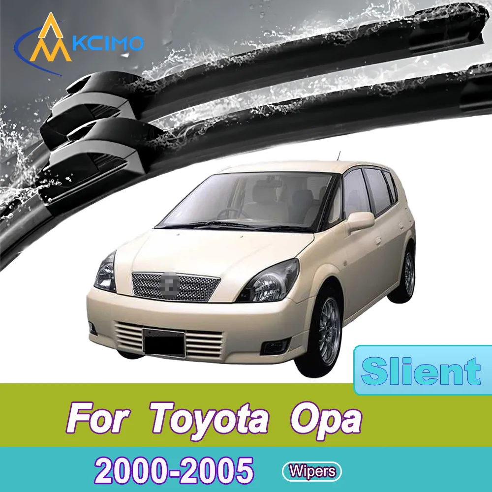 

For Toyota Opa XT10 2000-2005 Front Windshield Wiper Blades 2pcs Slient Rain Windscreen Window Accessories