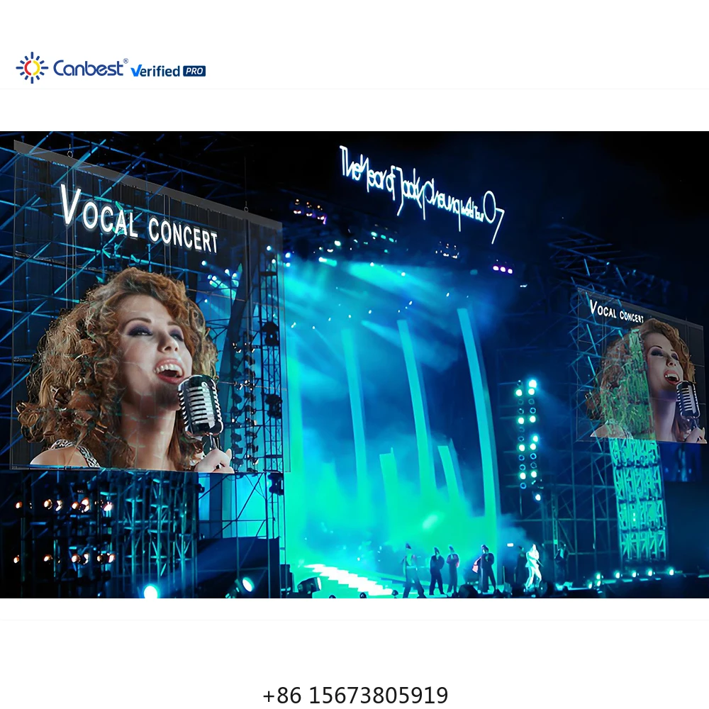 Waterproof P3.9 P7.8 Ultra Transparent Rental Hanging Stacking Stage Led Screen Display 1000*500Mm Indoor Outdoor Video Wall