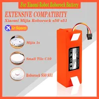 Vacuum Cleaner Battery Replacement for Xiaomi Roborock S50 S51 S55 T60 E352-00 S502-00 C10 E20 E35 14.4V 12800mAh SC Batteries