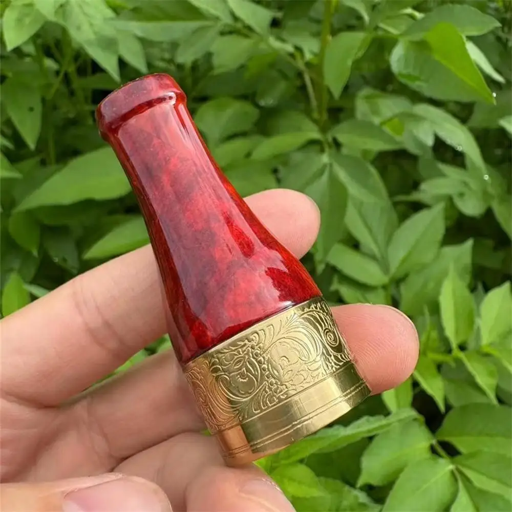 Red JIFENG Monsoon Cigar Mouthpiece Reusable Cigar Tip Cigar Mouthpiece Extension Four-piece Set of Cigar Mouthpieces