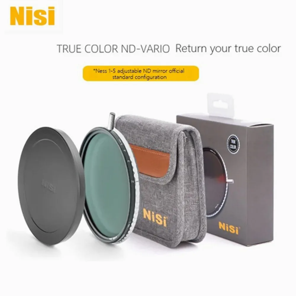 Фильтр NiSi True Color ND-VARIO 1-5 остановков 40,5 43 46 49 52 58 67 72 77 82 86 95 105 мм Фильтр переменной нейтральной плотности