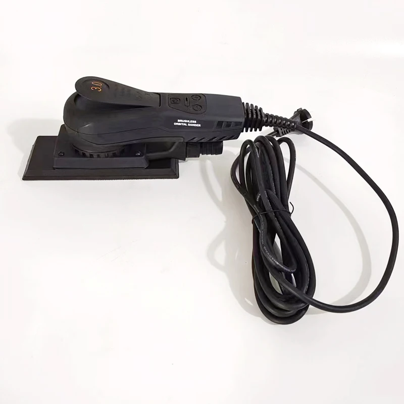 70x198mm Square Electric Orbital Sander - 3mm Eccentricity, Brushless Motor for Woodworking, Drywall Sanding & Car Polishing
