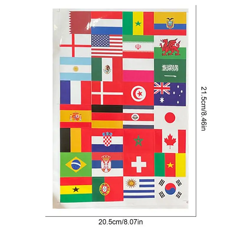 World Flag Stickers Flag Stickers Country Stickers Skateboard Decals Wall Decor Football Team Face Stickers National Flag Decals