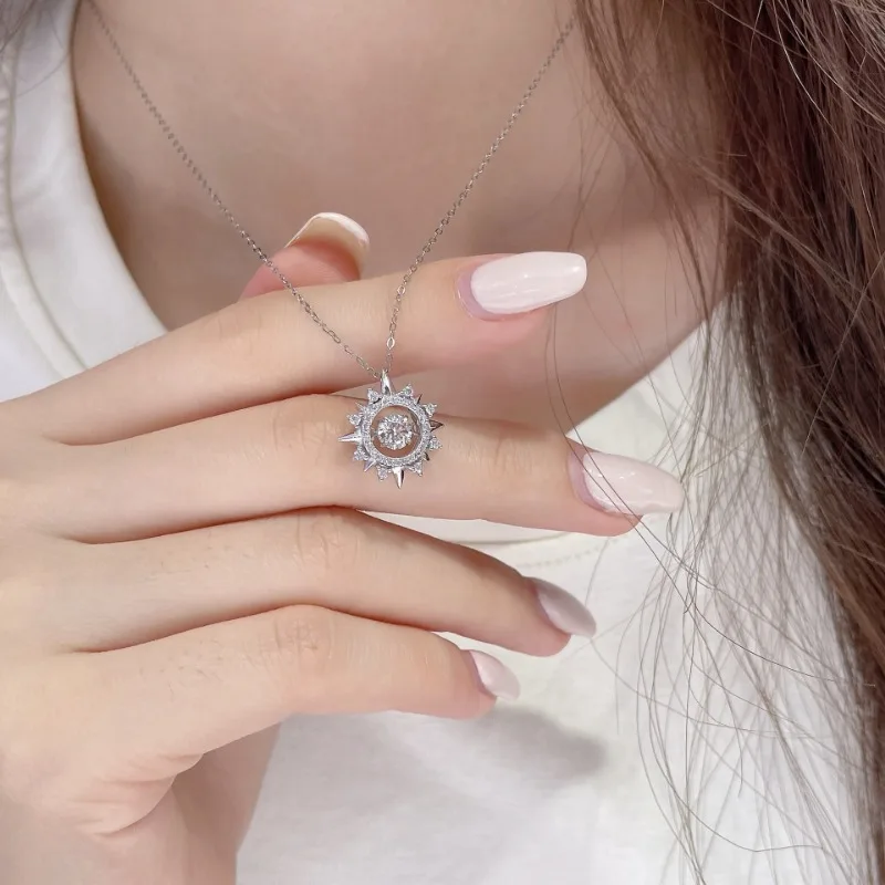 Женское ожерелье с муассанитом, 925 карат, VVS1