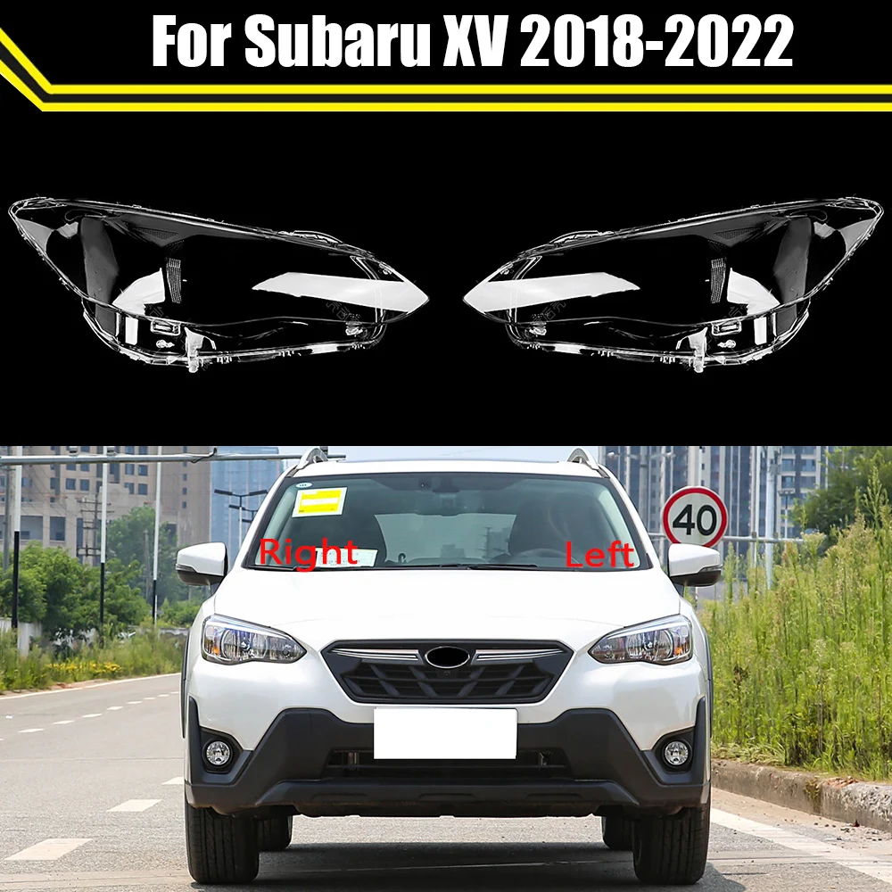 Car Headlight Cover For Subaru XV 2018-2022 Auto Headlamp Mask Lampshade Clear Lampcover Head Lamp Light Covers Lens Shell