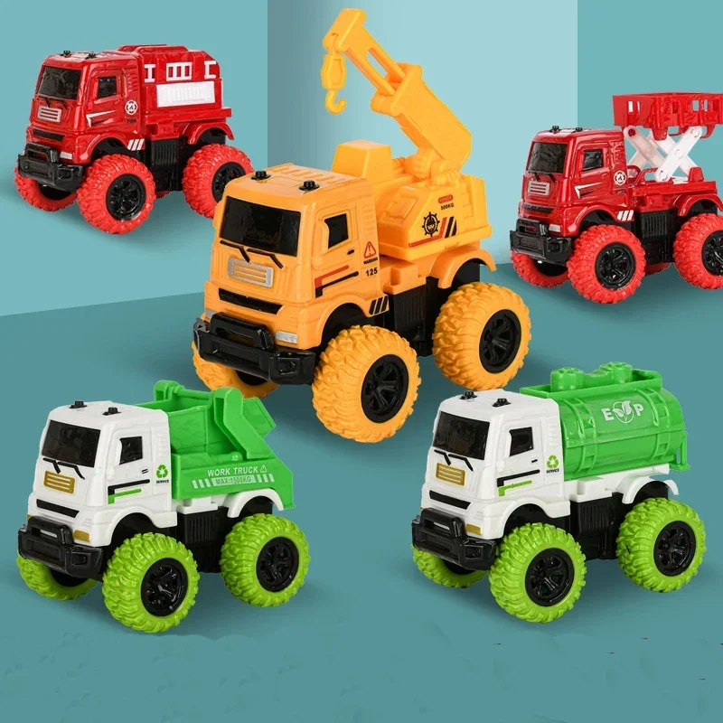 

Engineering Vehicle Toys Construction Excavator Tractor Bulldozer Fire Truck Models Kids car Friction Powered Toy Children Gifts