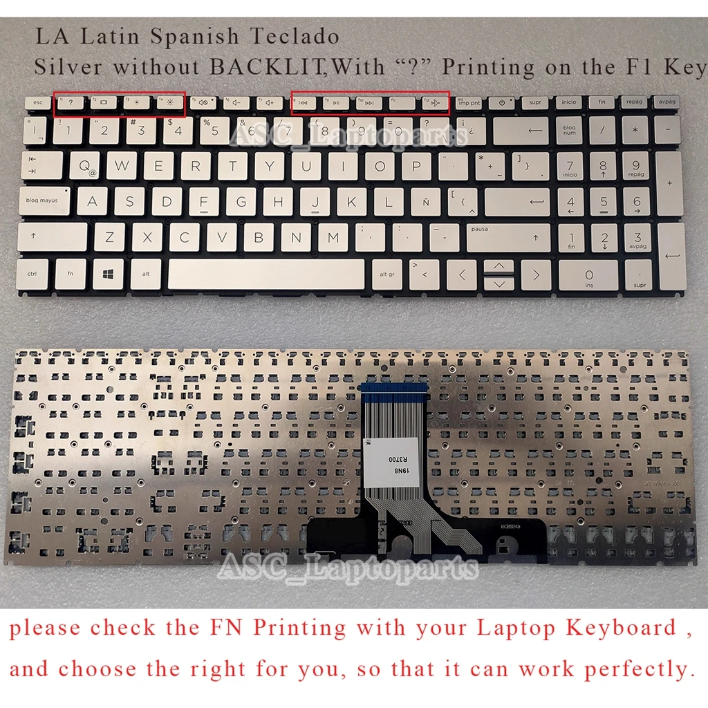 

Новая латинская испанская клавиатура для HP Pavilion 15-er0006la 15-er0007la 15-er0008la 15-er0009la 15-er0010la 15-er0020la 15-er0030la