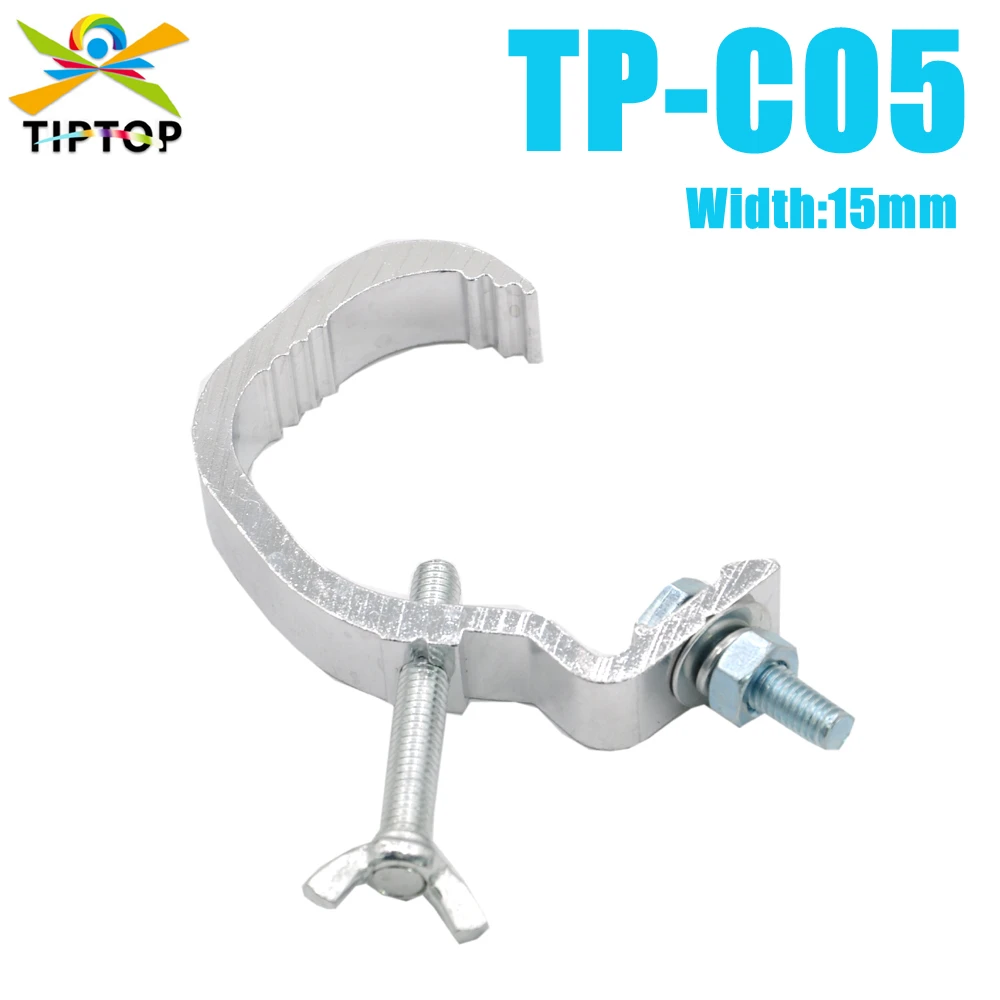 Freeshipping 10PCS Aluminum Alloy TP-C05 Stage Lighting Small Clamp Hook Wrap Truss 30-45mm Pipe Diameter Work Load 15kg TIPTOP