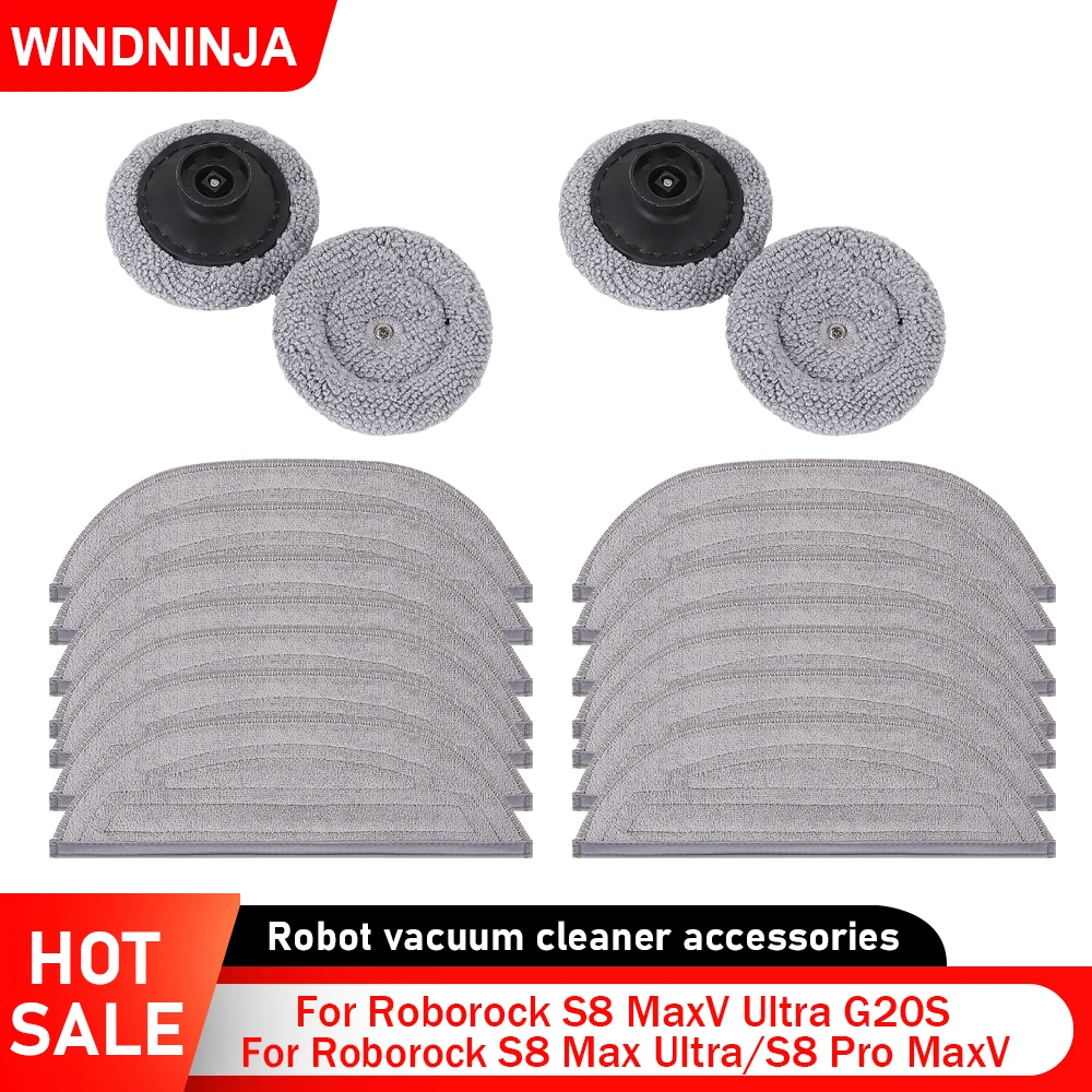 Mopp Tuch Für Roborock S8 MaxV Ultra S8 Max Ultra G20S Ecke Wischen Pad Roboter Staubsauger Zubehör Waschbar Mopp Lappen teil