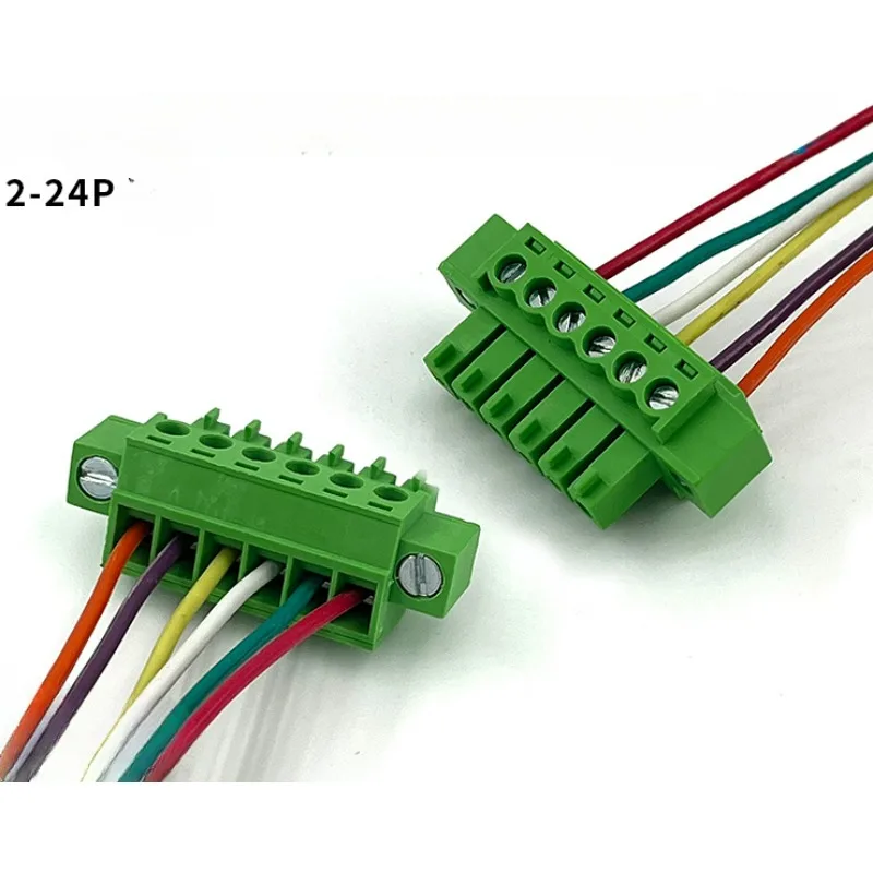 10pcs wiring terminal XK15EDGKM-3.81mm 2EDG-3.81 with ear female head, all copper, environmentally friendly