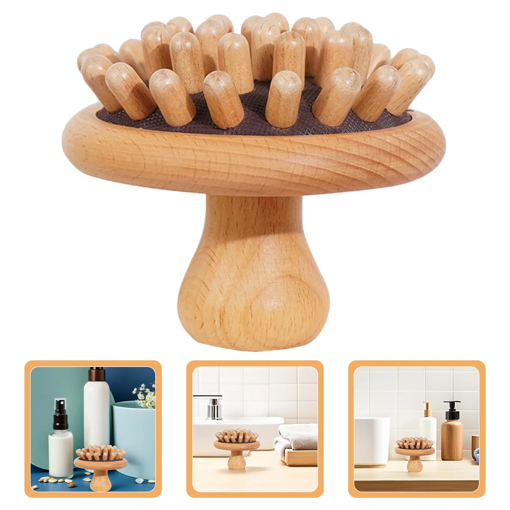 

Деревянная расческа для массажа кожи головы с широкими зубьями на воздушной подушке, портативная щетка для волос для путешествий, домашнего использования, многофункциональный массажер для кожи головы