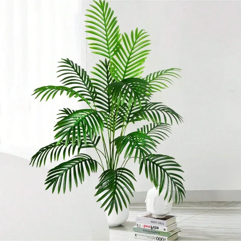 1pc 9/12/18/24 Leaves Simulation of green plants with loose tail Indoor Decor Green Plant Branch Bouquet Foliage Home Decora