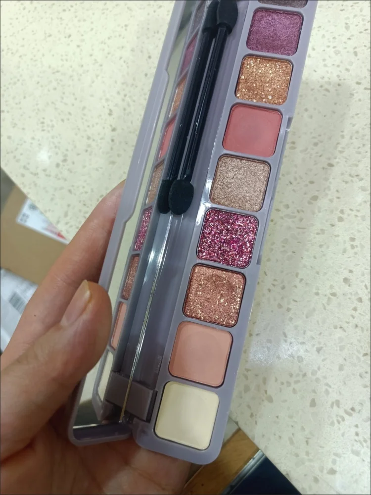 Paleta de sombras com 3 estilos, brilho fosco, maquiagem para os olhos, à prova d'água, longa duração, pigmentado, cosméticos suaves, 9 cores, atacado