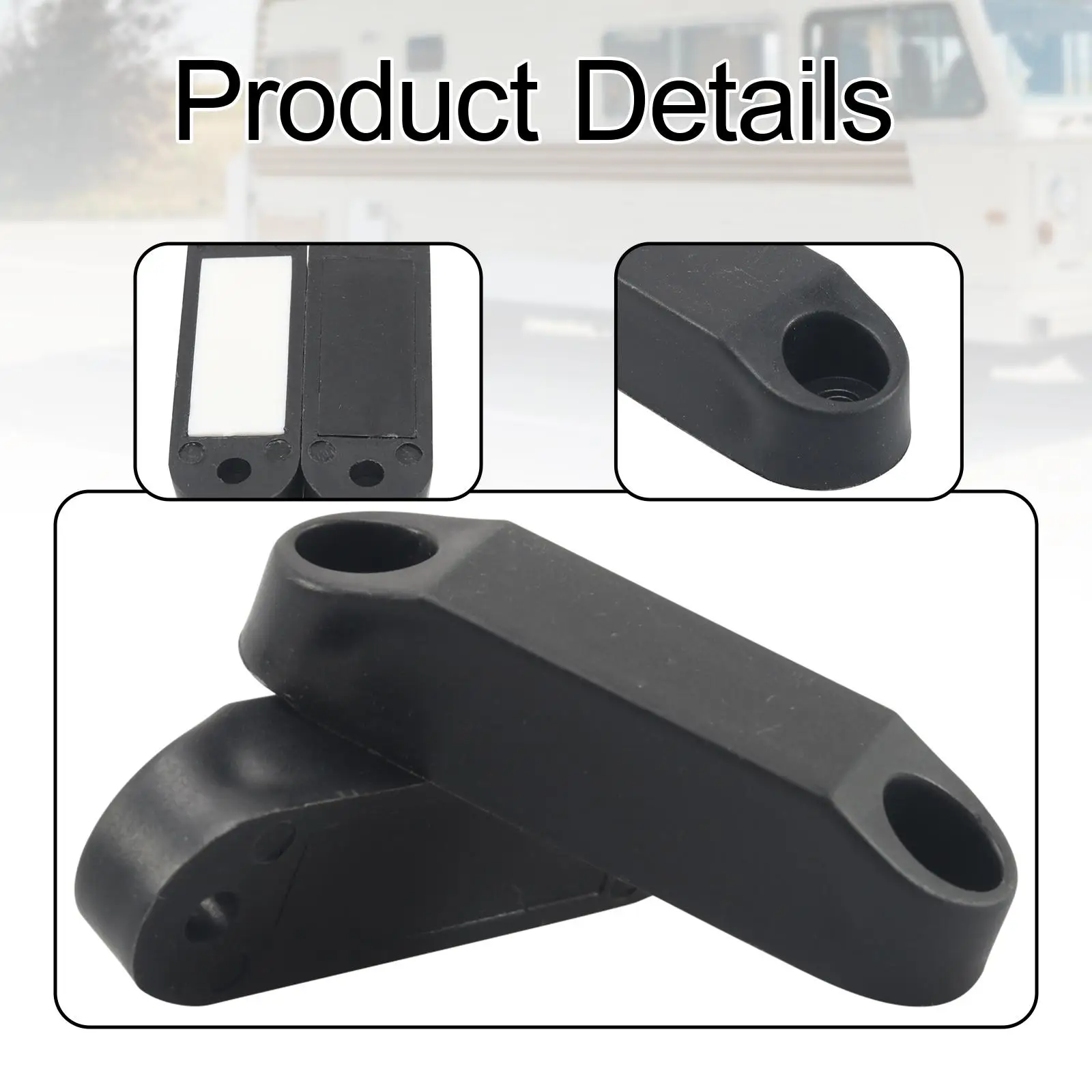 2x RV Magnetic Door Catch Reliable High Performance Easy to Install RV Parts for Travel Outdoor Motor Home Boat Campers