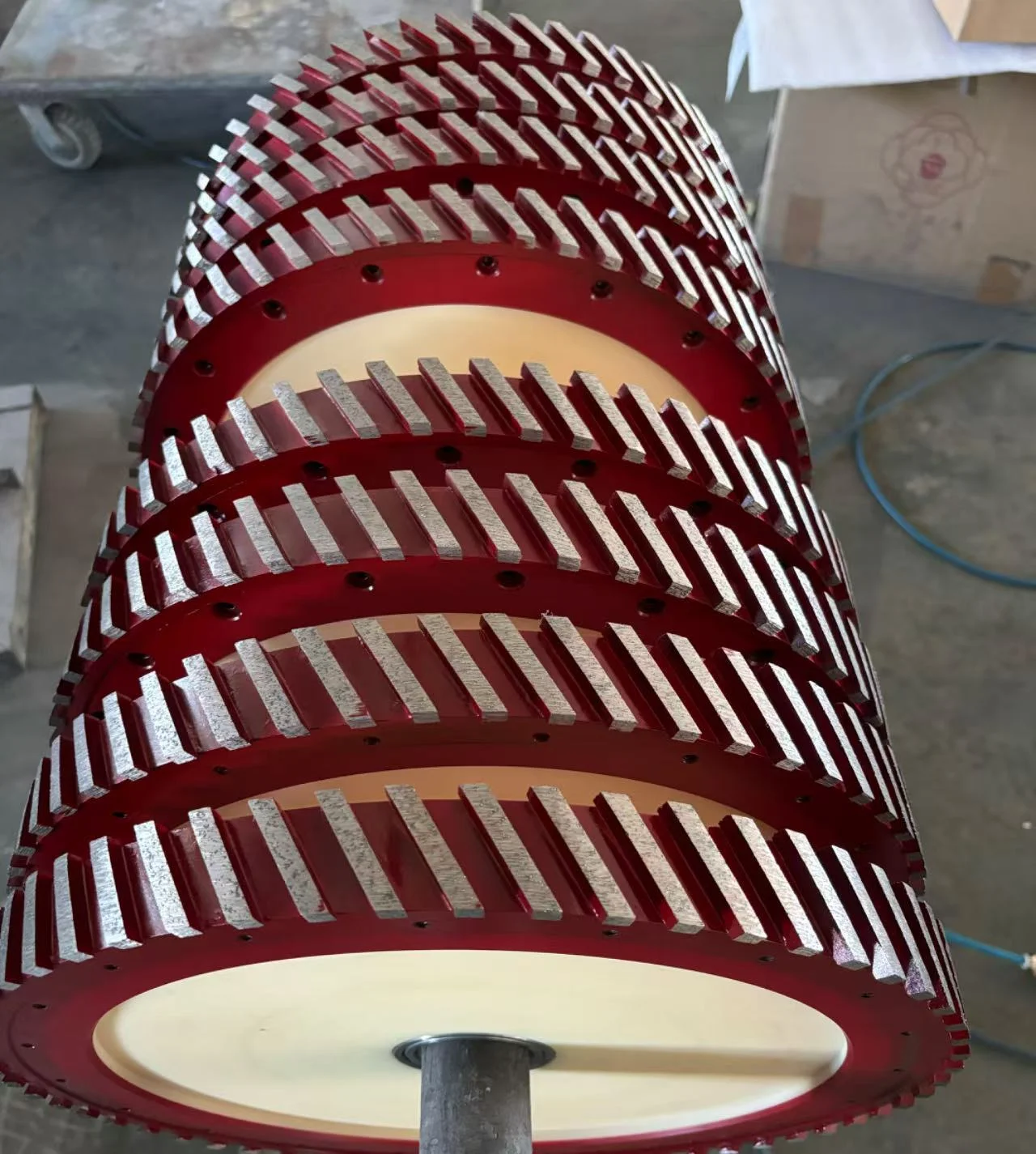 JDK 14-16 Inch Diamond Bridge Saw & CNC Milling/Calibration Wheel, Silent Core, Slab Leveling Back Texturing, Dual Bore 50/60mm
