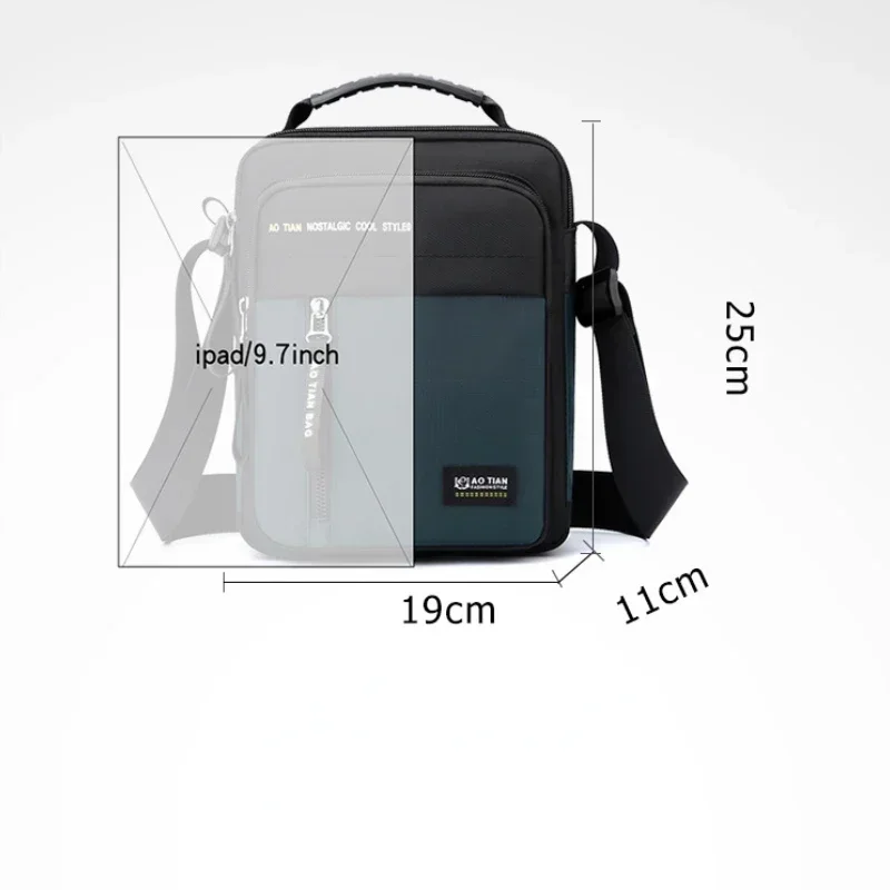 

2025 High Quality Men's Handbags Oxford Bag for Man Male Cross Body Shoulder Messenger Bags Men's Casual Bussiness Handbags