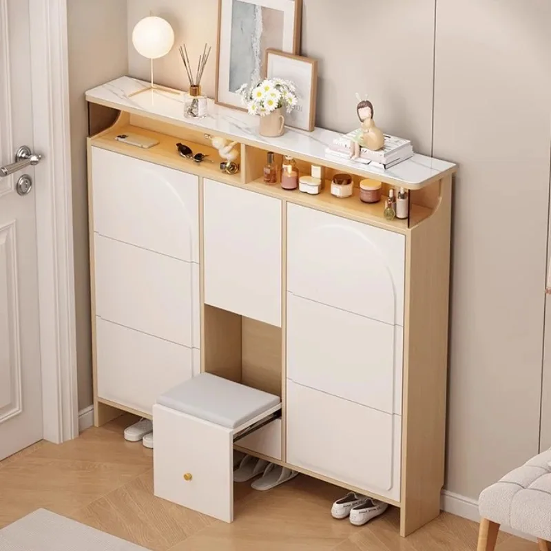 

With Seat Modern Shoes Rack Entryway White File Storage Creative Shoes Rack Living Room Designs Muebles Chinese Style Furniture