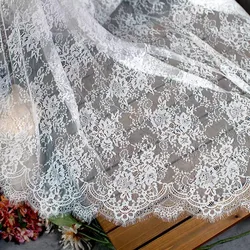 3 M/ Lot With gold thread eyelashes lace dense mesh yarn export eyelashes lace lace clothing wedding accessories