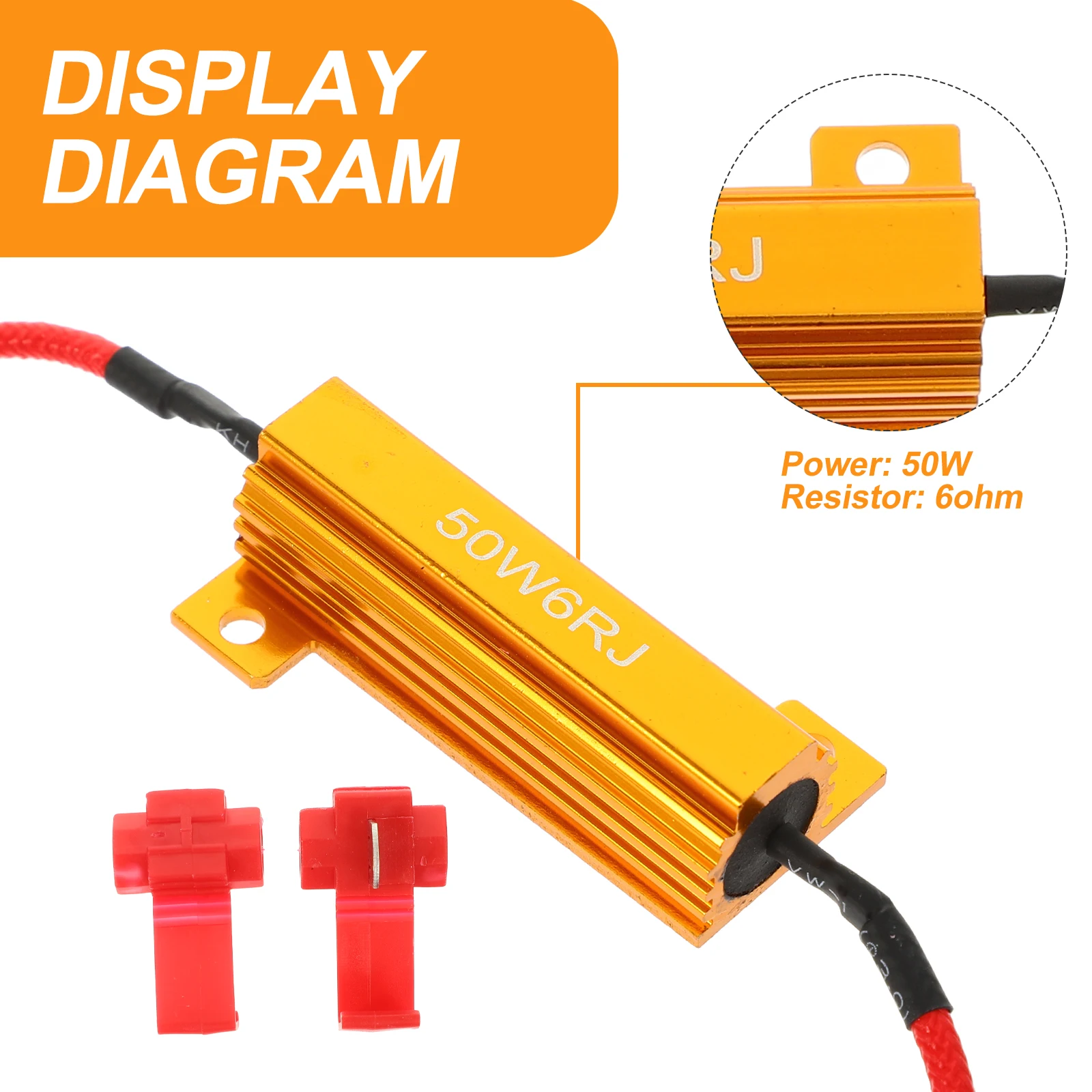 

Resistance High Power Resistor Signal Lights Aluminum Load Headlight Resistors for Led