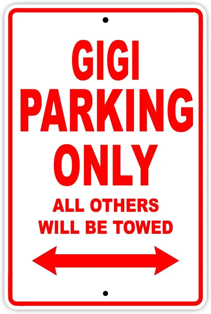 Gigi Parking Only All Others Will Be Towed Boat Ship Yacht Marina Lake Dock Yawl Craftmanship Metal Aluminum 8