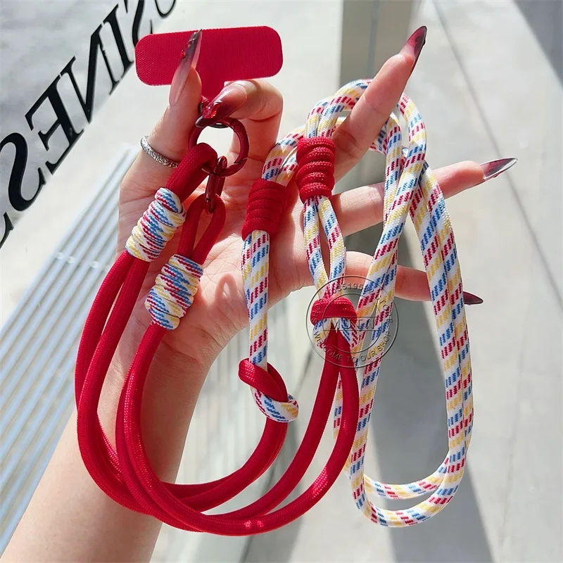 Colorful Knitted Phone Crossbody Strap
