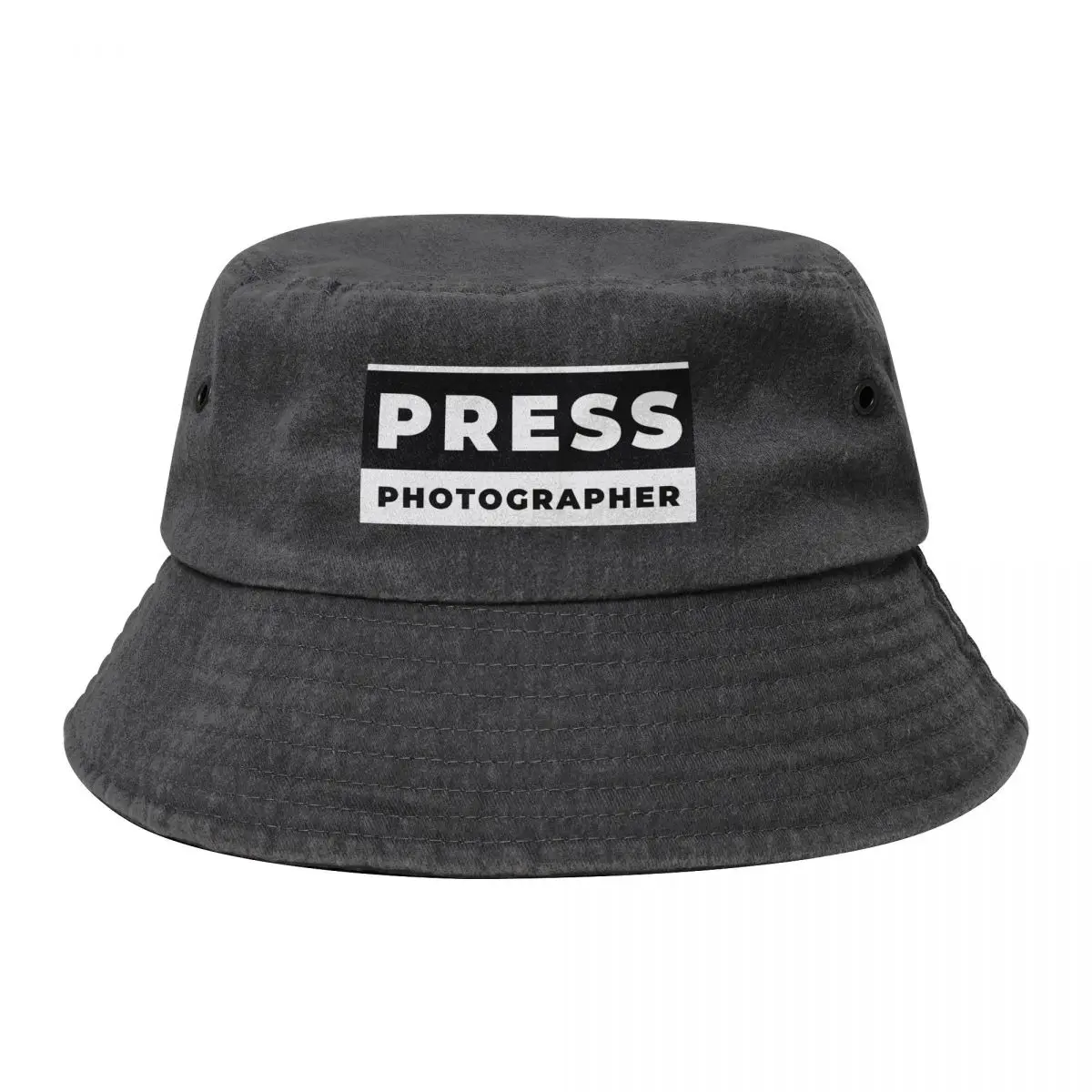 

Press Photographer ID Bucket Hat Icon Hat Luxury Brand Sunscreen Boy Child Women's