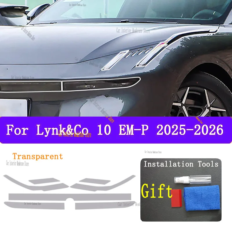 

For Lynk&Co 10 EM-P (2025-2026) Car Exterior Headlight Anti-scratch Front Lamp Tint Protective Film Cover Repair Accessories