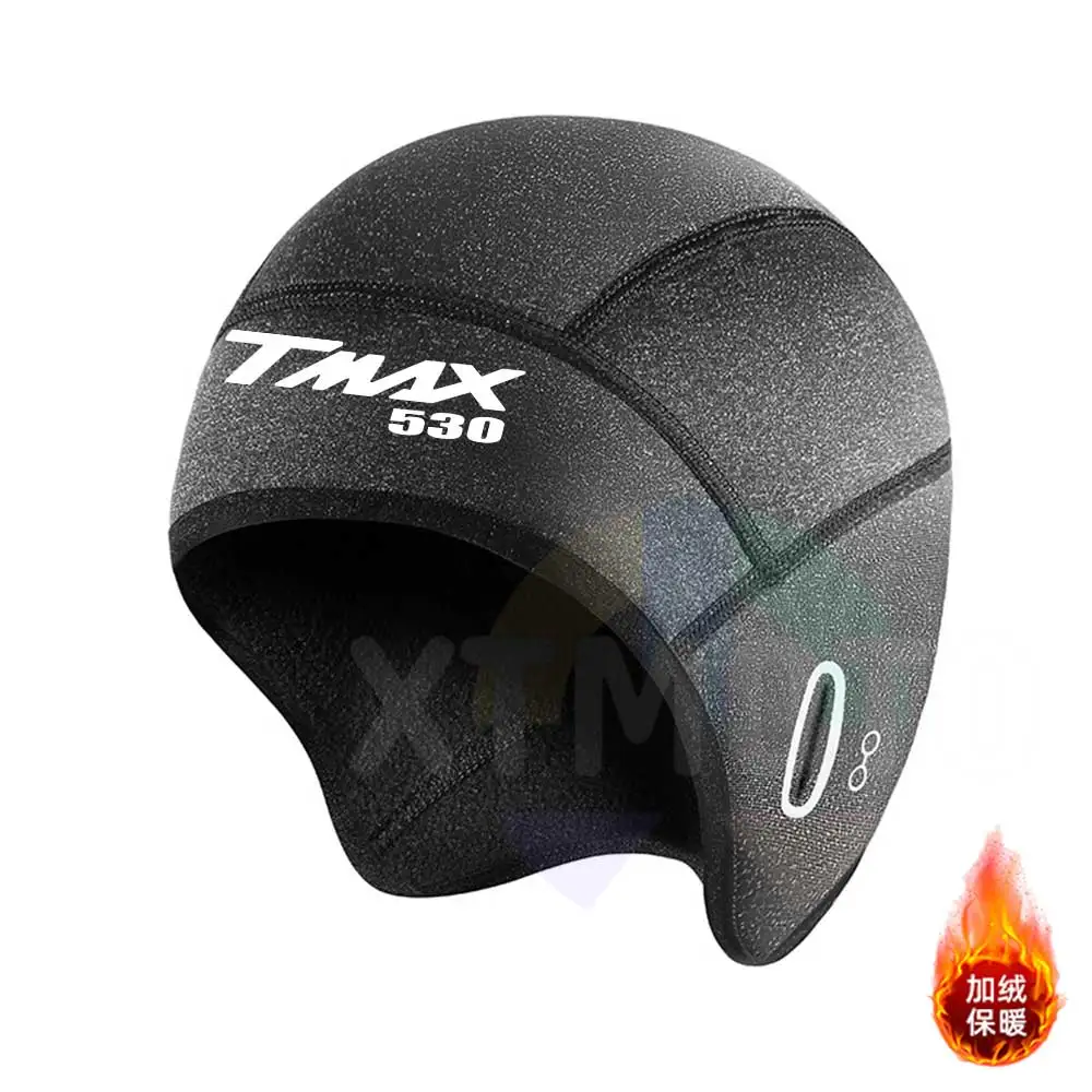 For yamaha tmax530 Skull Cap Helmet Liner with Glasses Holes, Winter Thermal Cycling Cap for Men & Women, Cycling Hat Beanie