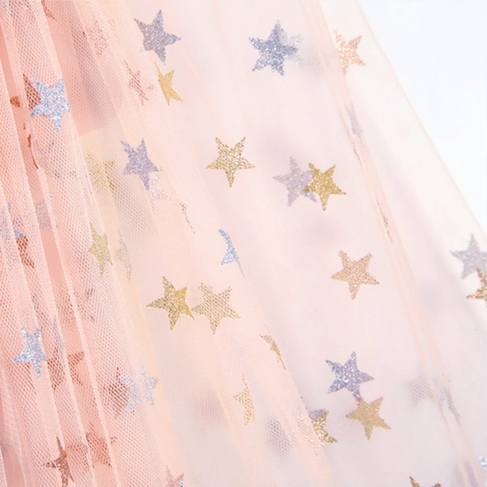 Children Dress Up Kids Stars Princess Costume Baby Fashion Cloak Girls Shining Party Cape Unicorn Carnival Clothing Accessories