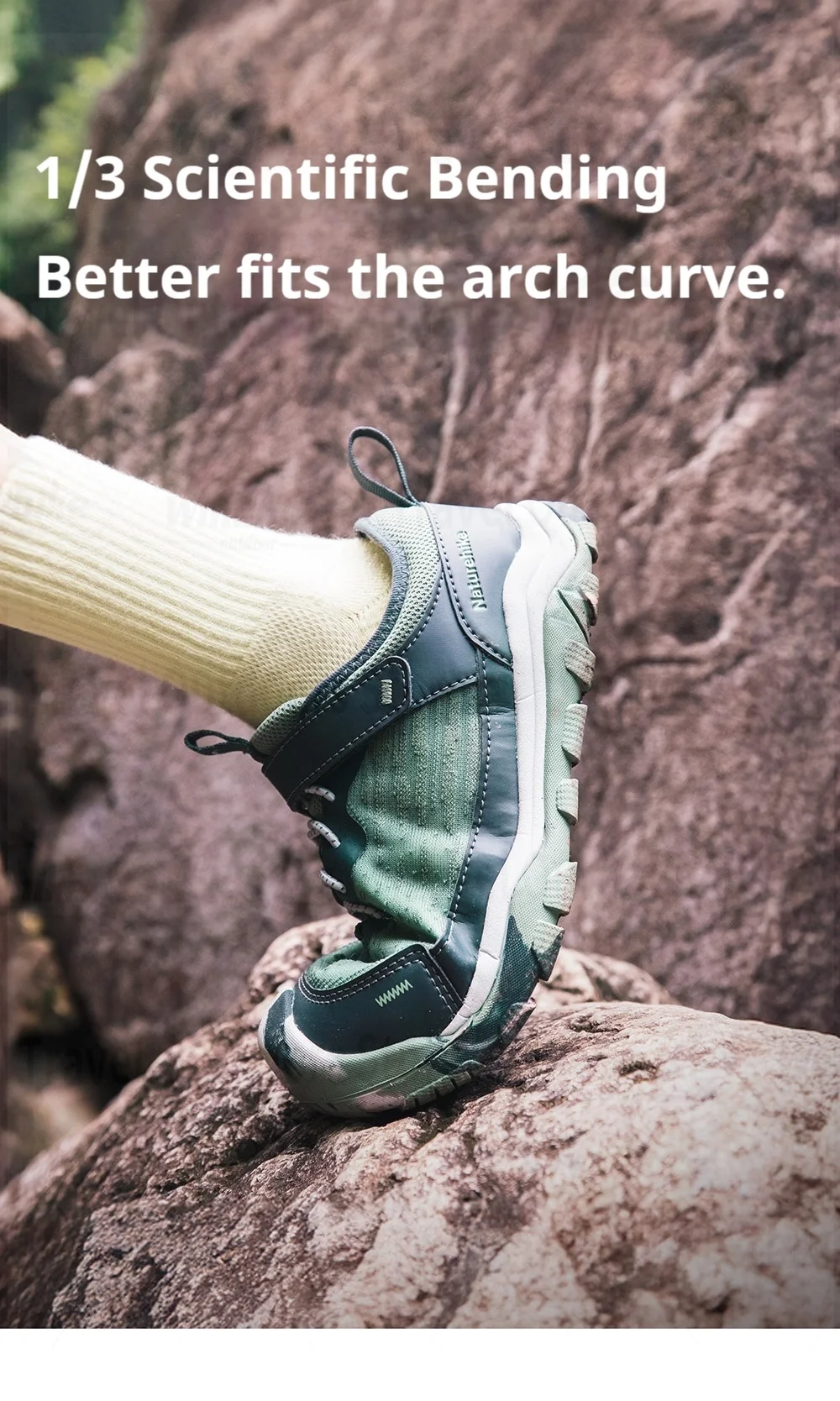Naturehike Kids' Non-slip Lightweight Hiking Sneakers Anti-Slip Tape Walking Shoes Outdoor Travel Sneakers for River Tracing