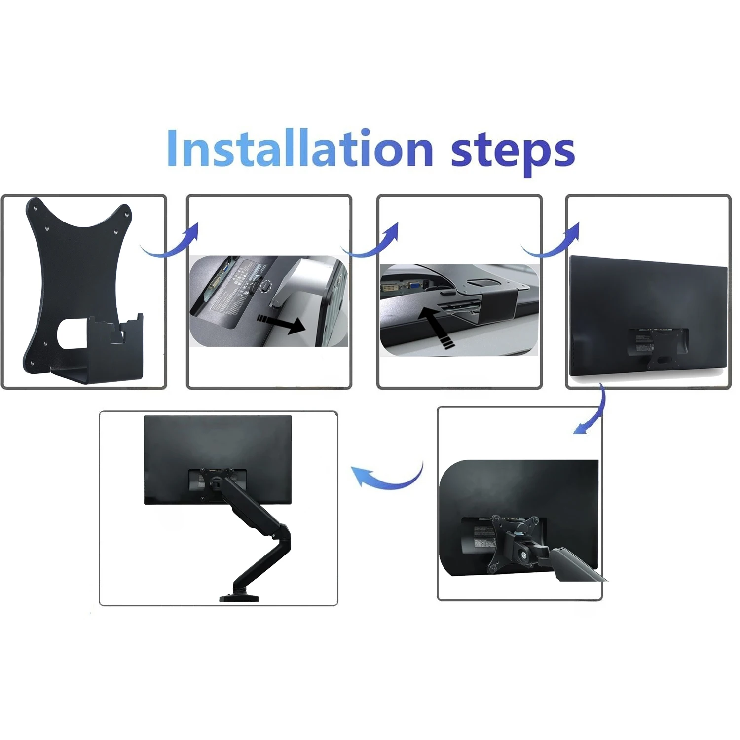 New VESA Adapter Plate Mounting Bracket Designed for Dell S2340L S2440L S2340M S2240L S2240M  Monitors by Mount Bracket view 3