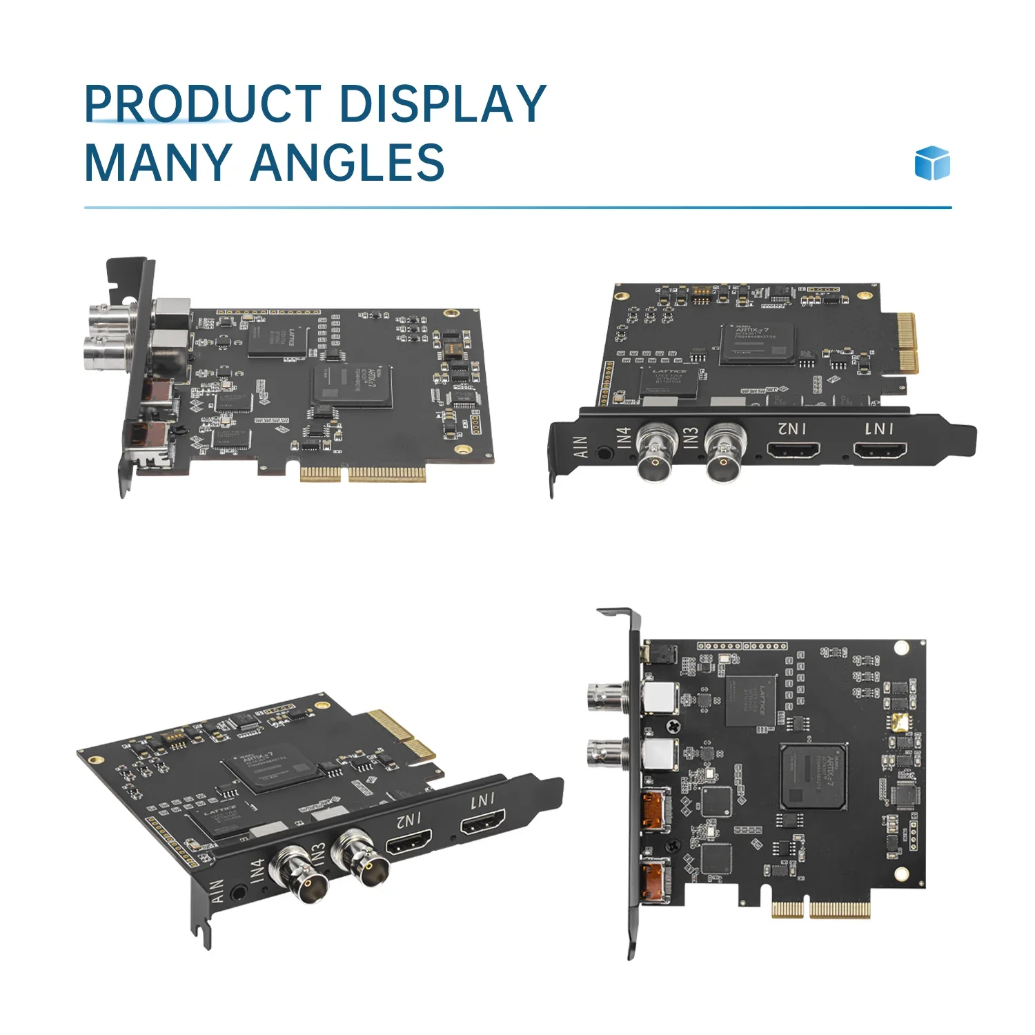 UNISHEEN UC3540HS Win10 Linux تدفق التكبير Vmix VJ OBS 4 قناة 1080P 3G SDI HDMI بطاقة التقاط الفيديو PCIe صندوق مسجل #4