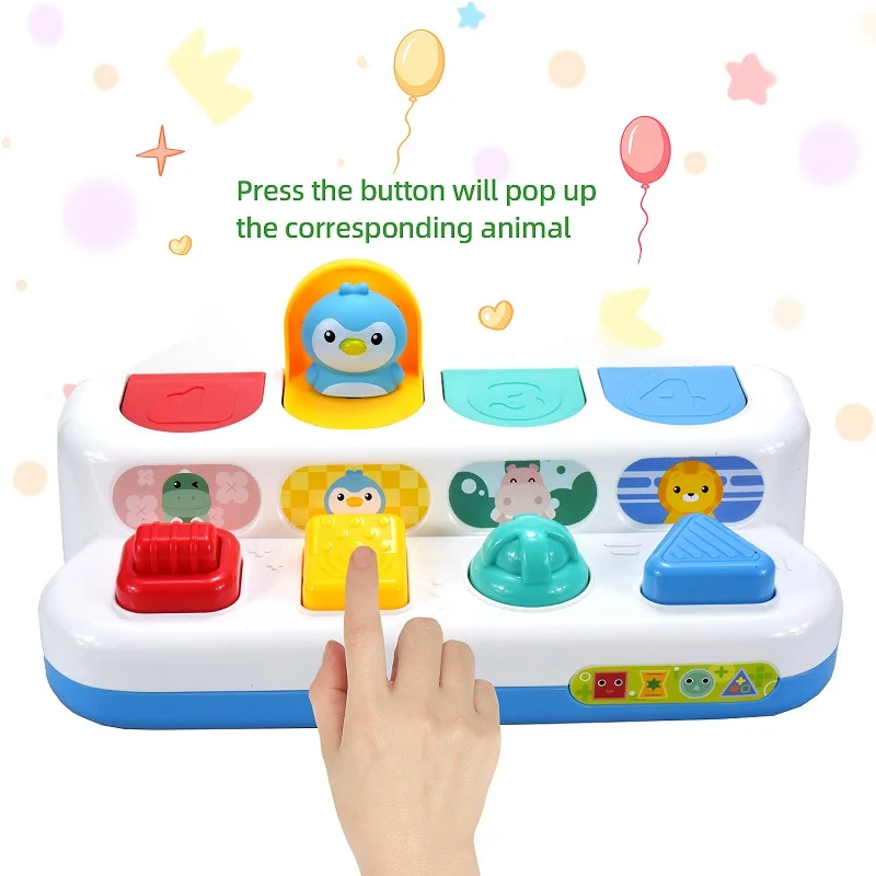 Fine Motor Skills Development Sensory Toy Cause Effect Toy for Baby Interactive Animal Montessori Activity Toys 1 2 3 4 5 Years
