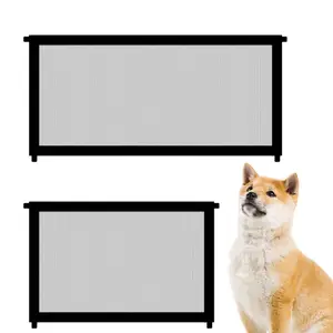 سياج داخلي للحيوانات الأليفة للكلاب الأليفة بوابة الأليفة فصل حارس الحماية صافي طفل سلامة الأليفة اكسسوارات أفضل 12 مقسم للكلاب مبيعا - رقم 5