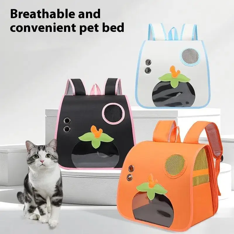 

Cute Cartoon Portable Pet Cat Bag Carrier For Small Dogs Cats Foldable Breathable Carrying Backpack Cat Outing Bag Pet Supplies