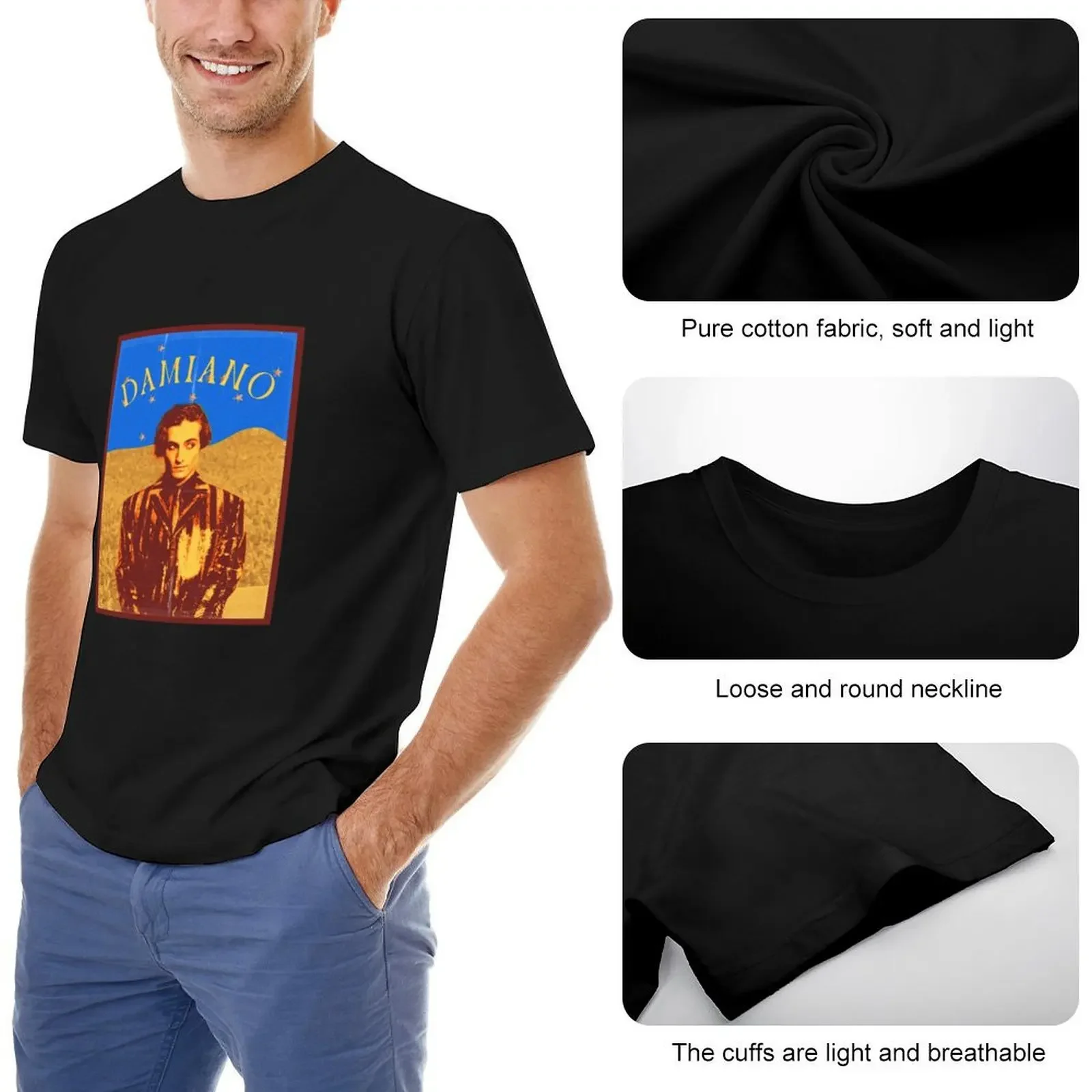 Damino T-Shirt anime stuff Short sleeve tee graphic shirts man clothes oversized t shirt men image 5