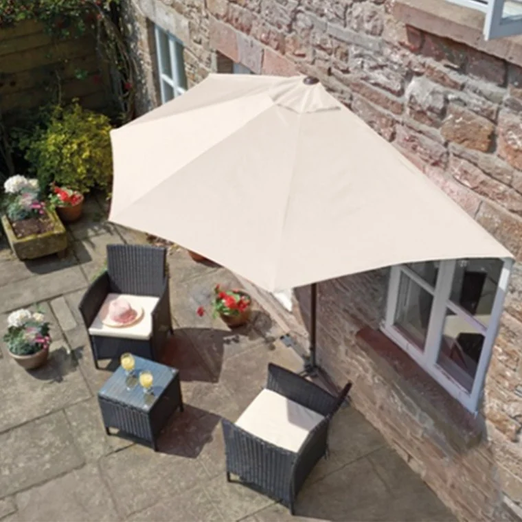 [Domestic Shipping] half parasol cafe terrace veranda wall side earnings shade